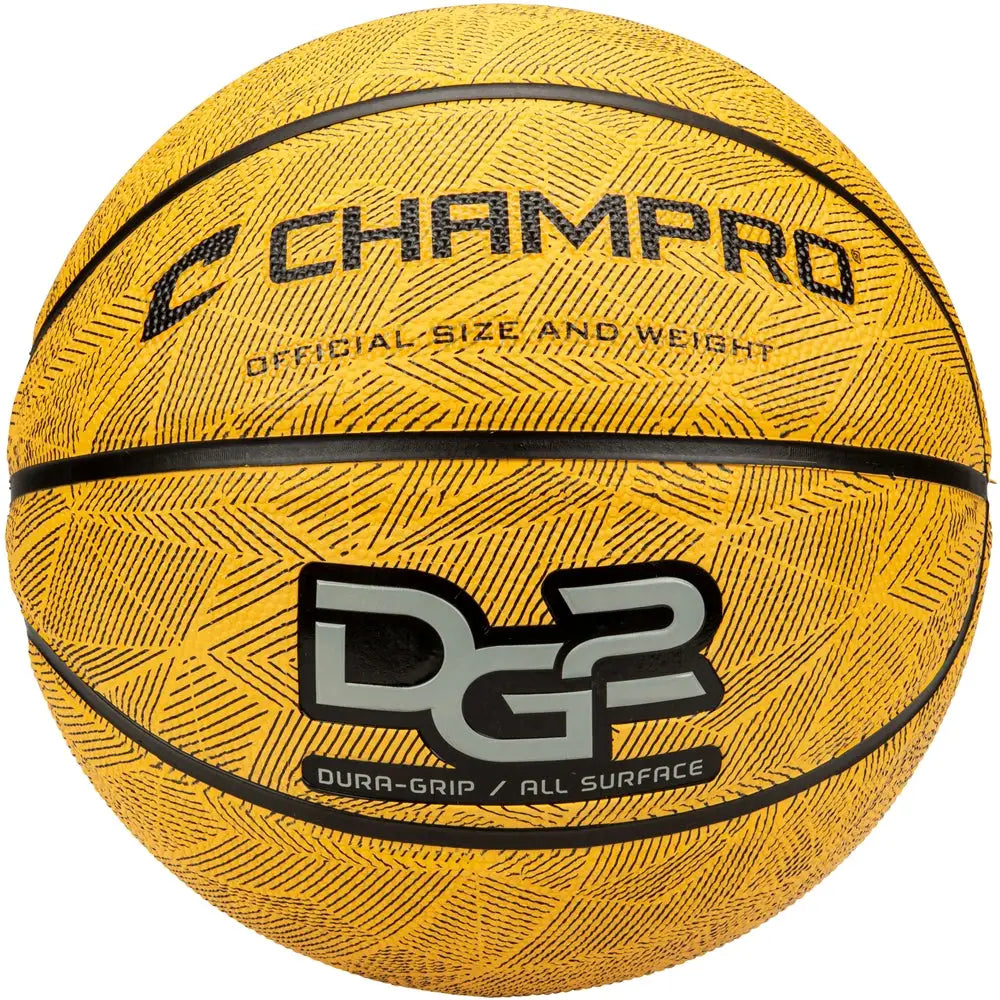 Champro Bb50 Dura-grip 230 Rubber Basketball - Gold - Regulation
