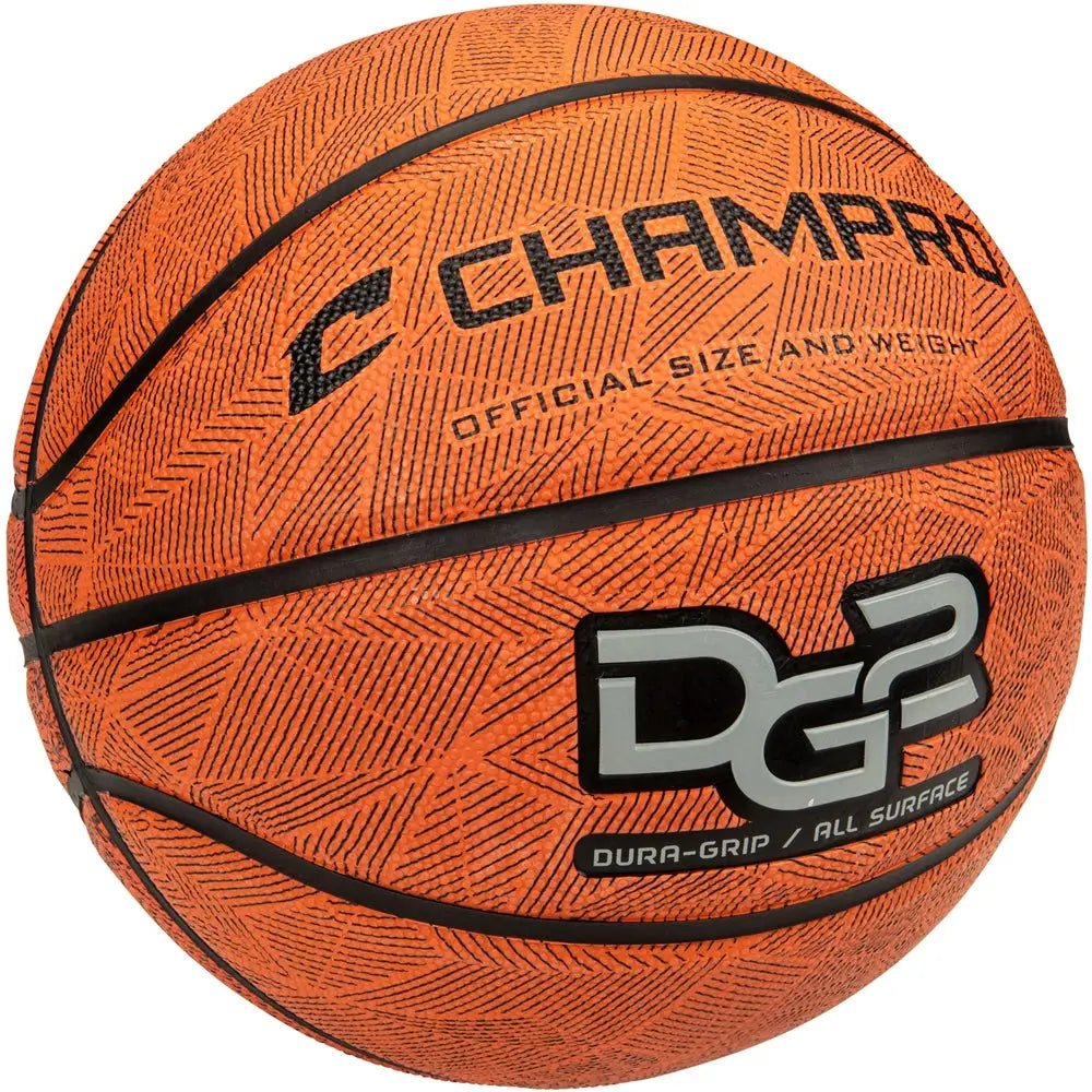 Champro Bb50 Dura-grip 230 Rubber Basketball - Orange - Regulation