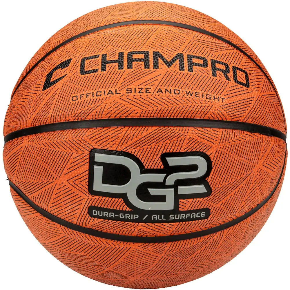 Champro Bb50 Dura-grip 230 Rubber Basketball - Orange - Regulation