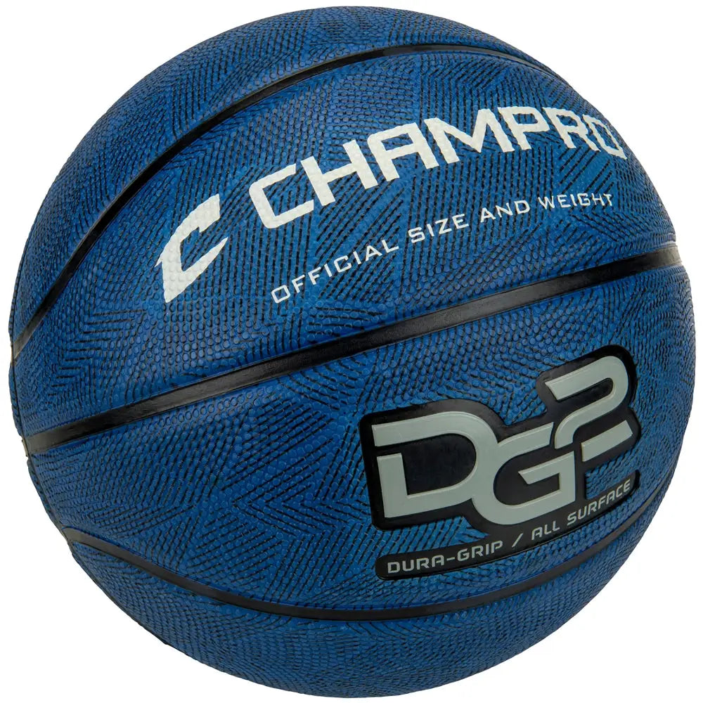 Champro Bb50 Dura-grip 230 Rubber Basketball - Royal - Regulation
