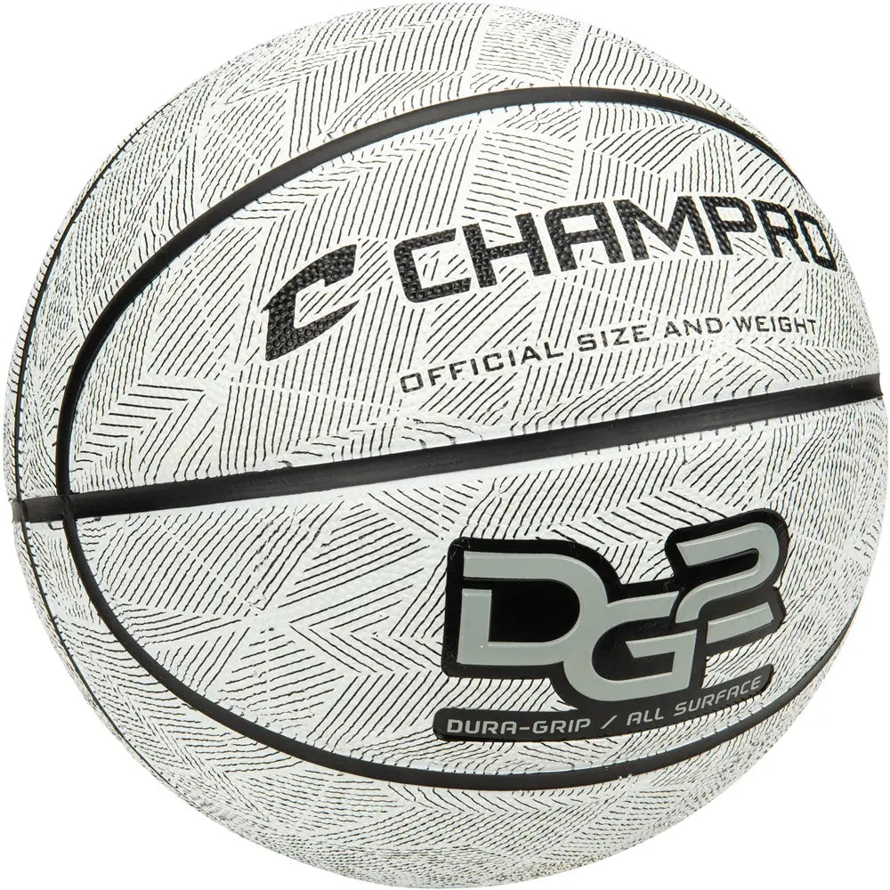 Champro Bb50 Dura-grip 230 Rubber Basketball - White - Regulation