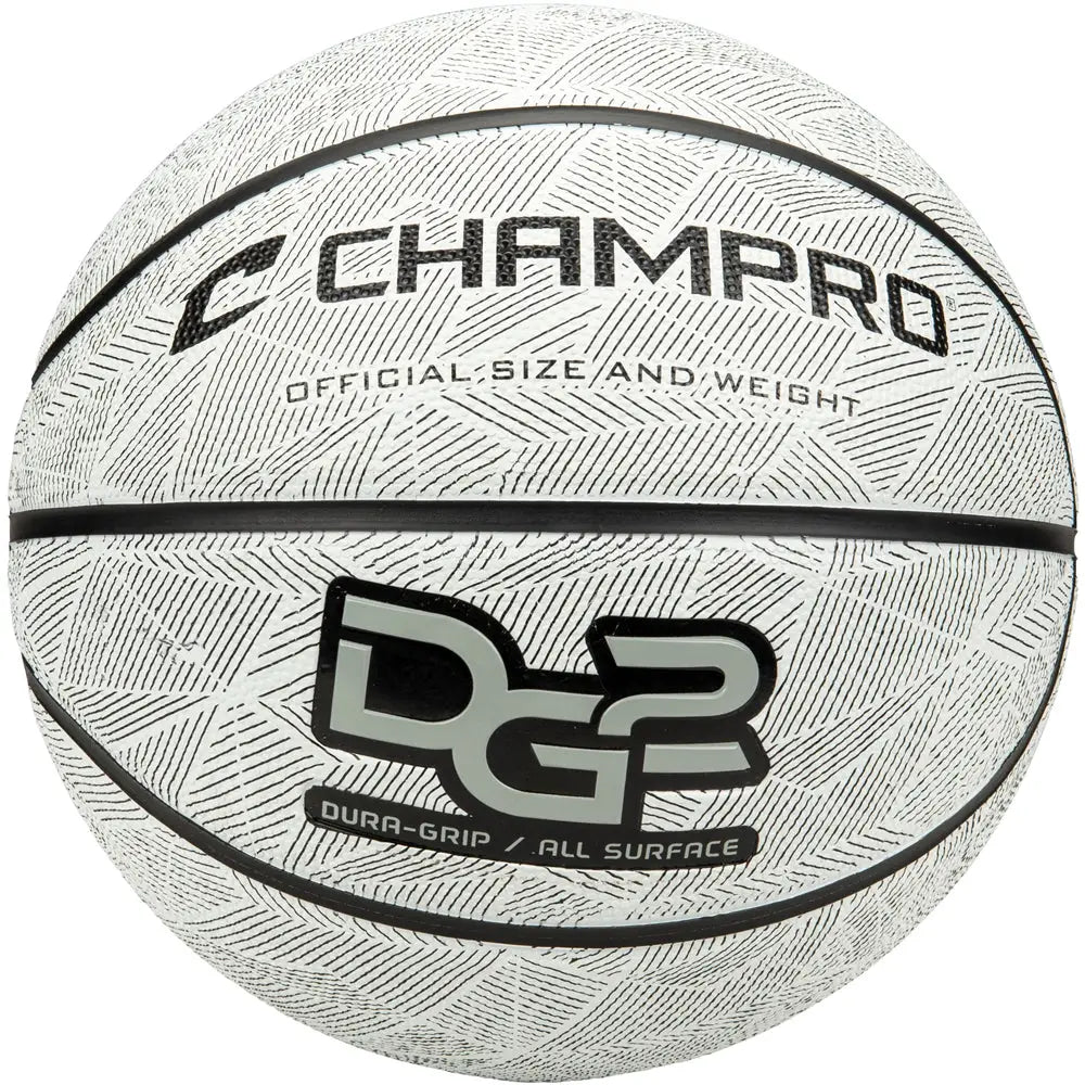 Champro Bb50 Dura-grip 230 Rubber Basketball - White - Regulation
