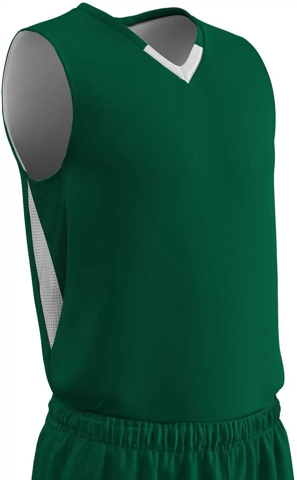 Champro Bbj14 Pivot Reversible Basketball Jersey - Forest White