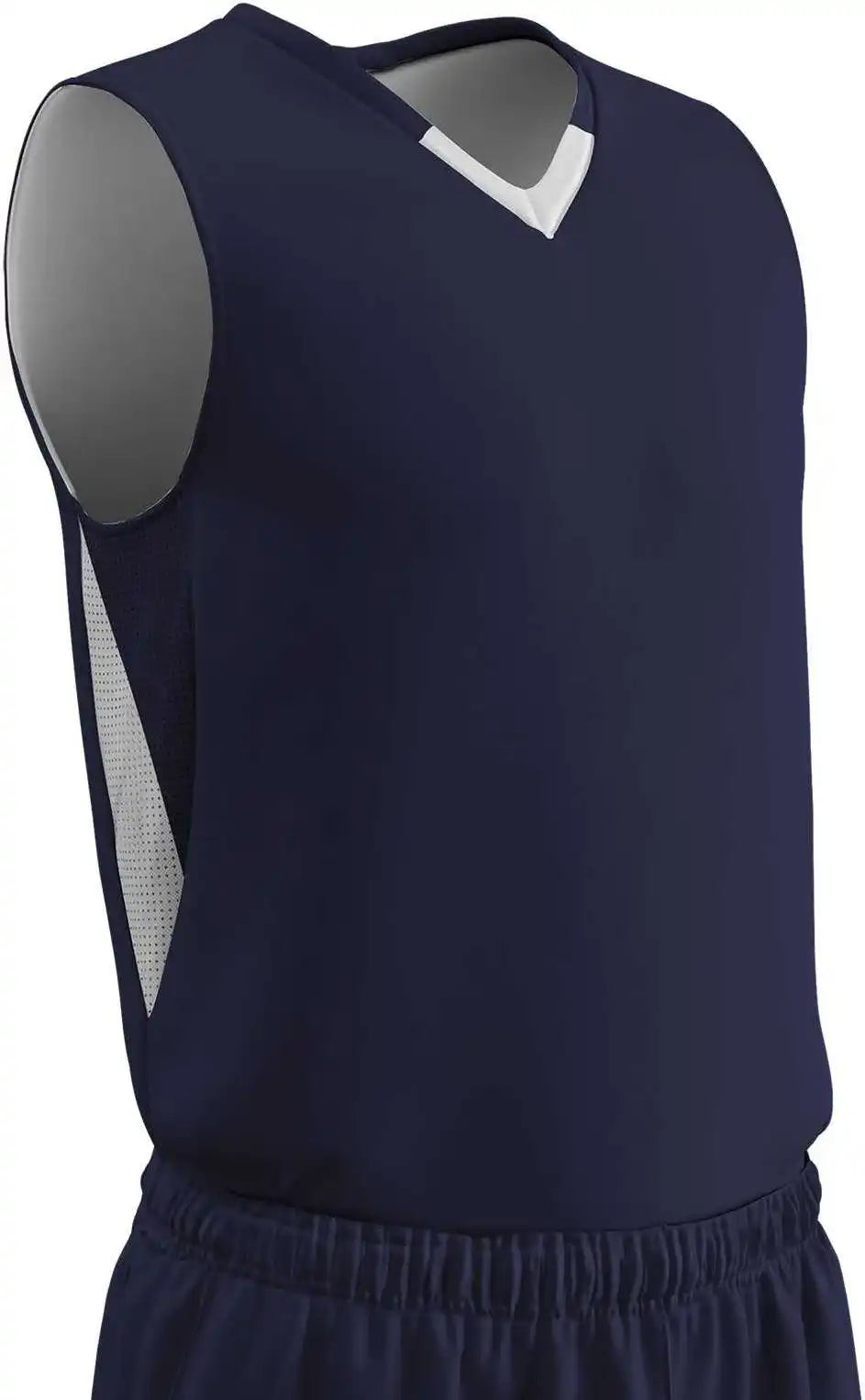 Champro Bbj14 Pivot Reversible Basketball Jersey - Navy White