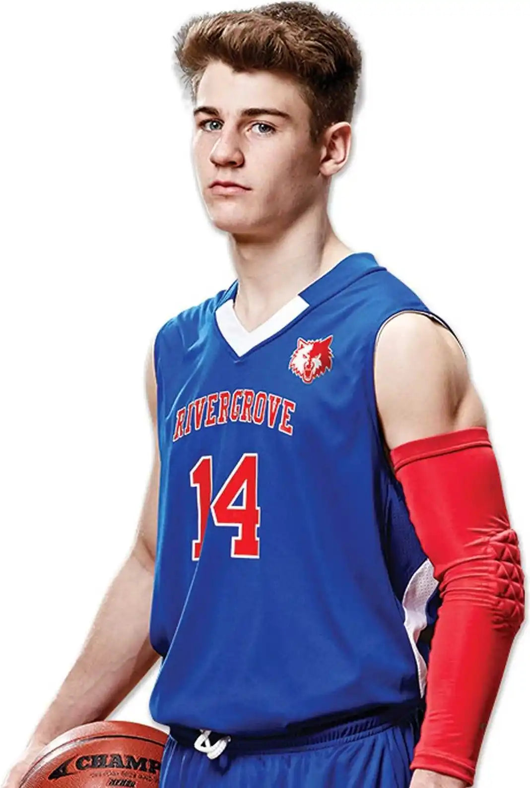 Champro Bbj14 Pivot Reversible Basketball Jersey - Purple White