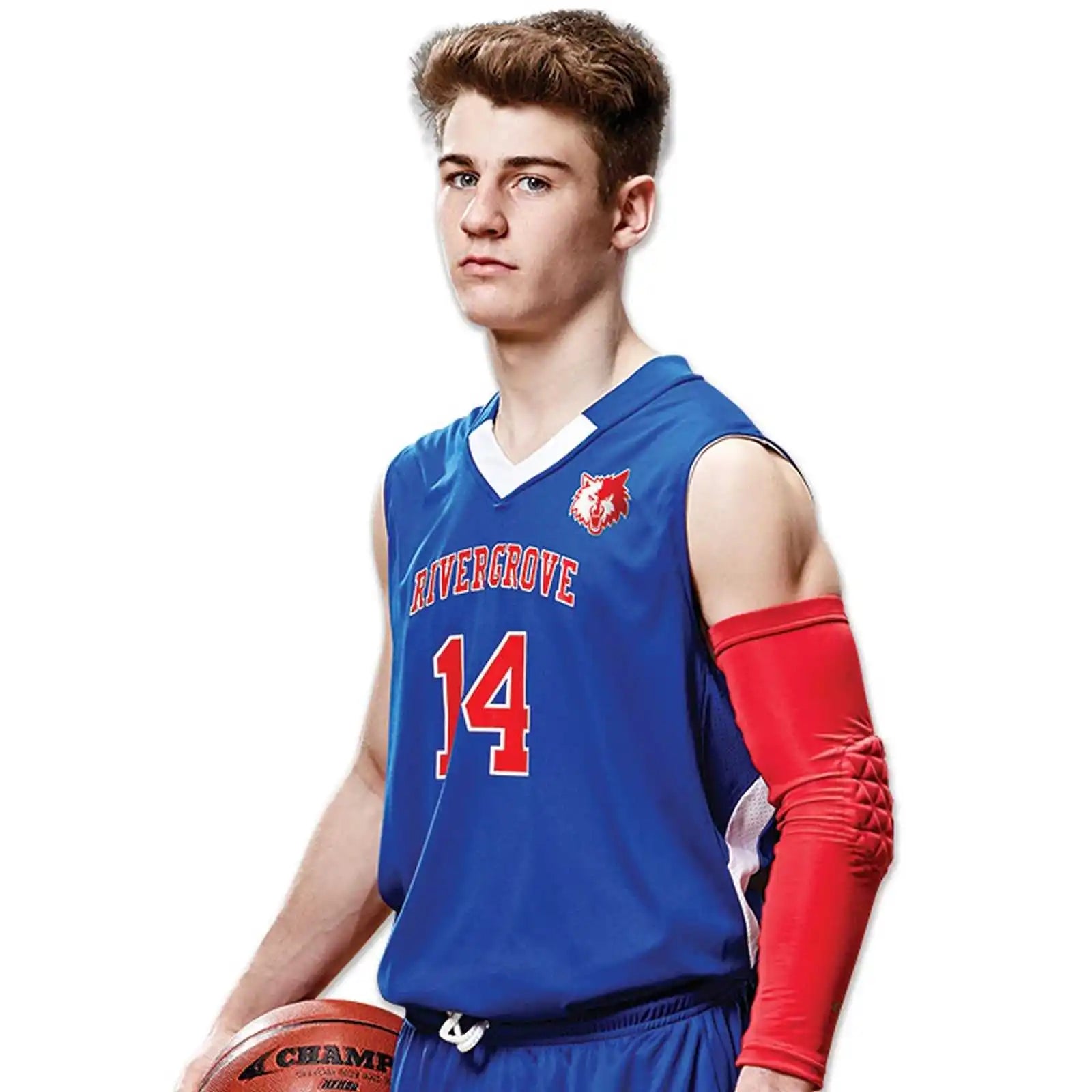 Champro Bbj14 Pivot Reversible Basketball Jersey - Royal White