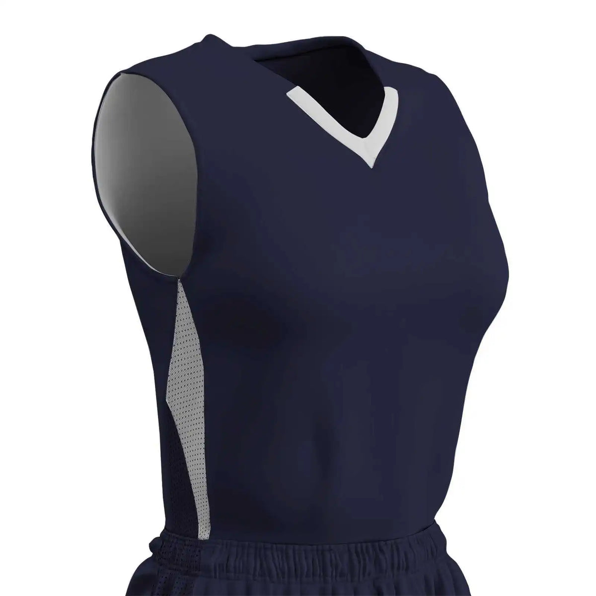 Champro Bbj15 Post Up Reversible Basketball Jersey - Navy White