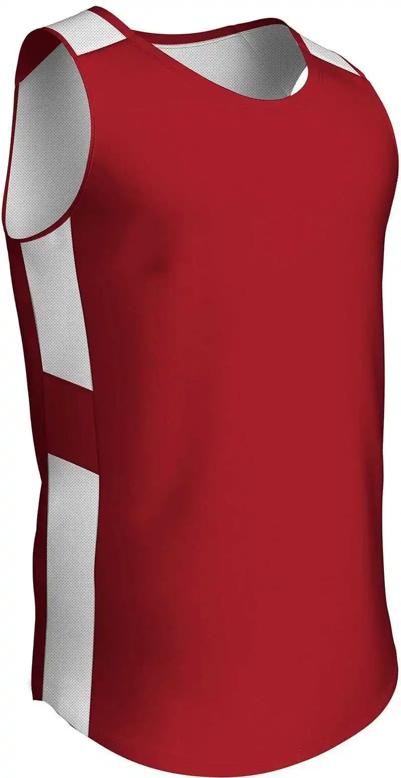 Champro Bbj16 Crossover Reversible Basketball Jersey - Scarlet White