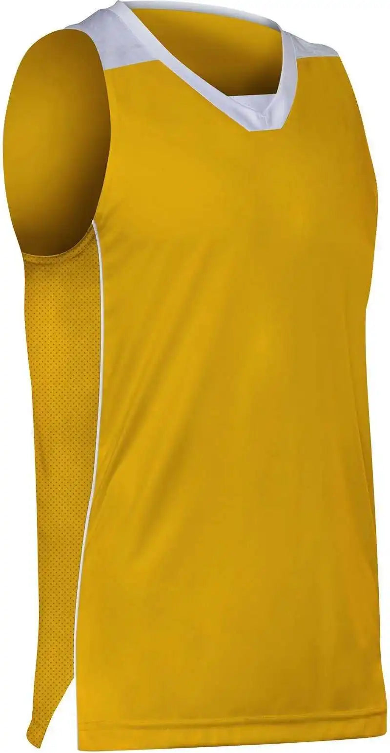 Champro Bbj23 Elite Basketball Jersey Gold White