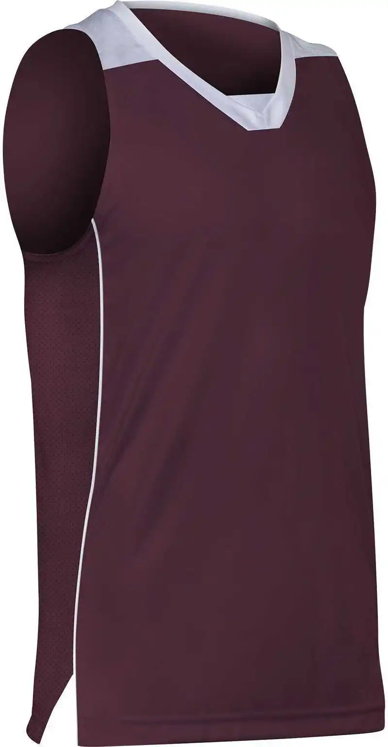 Champro Bbj23 Elite Basketball Jersey - Maroon White