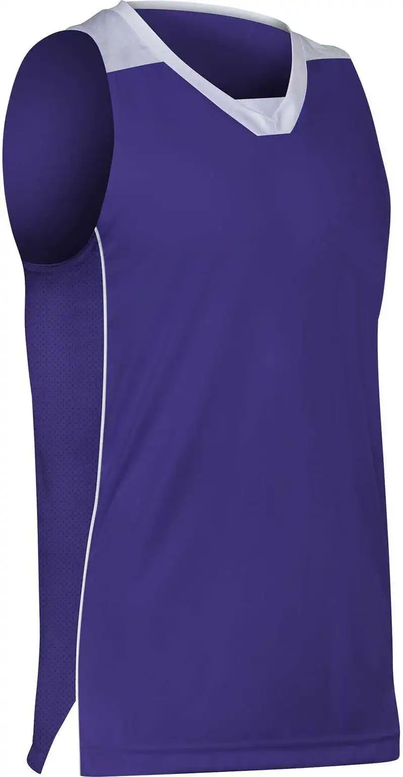 Champro Bbj23 Elite Basketball Jersey - Purple White