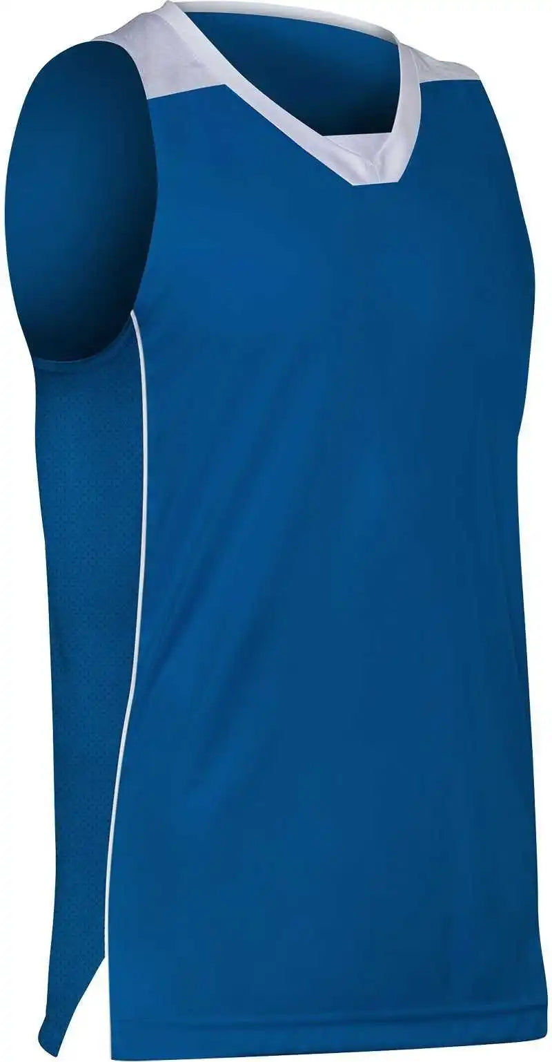 Champro Bbj23 Elite Basketball Jersey - Royal White