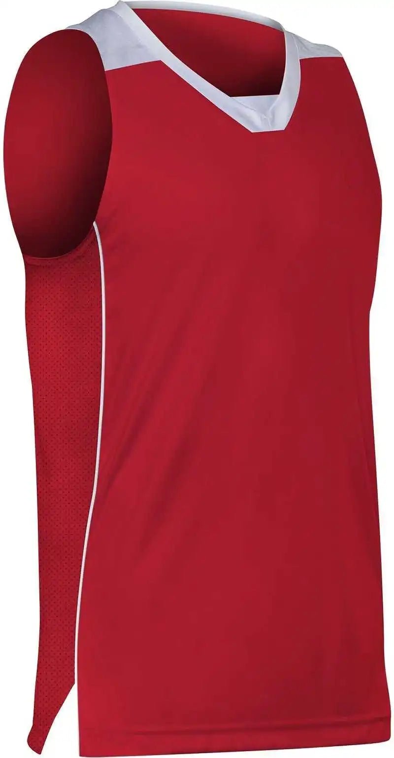 Champro Bbj23 Elite Basketball Jersey - Scarlet White