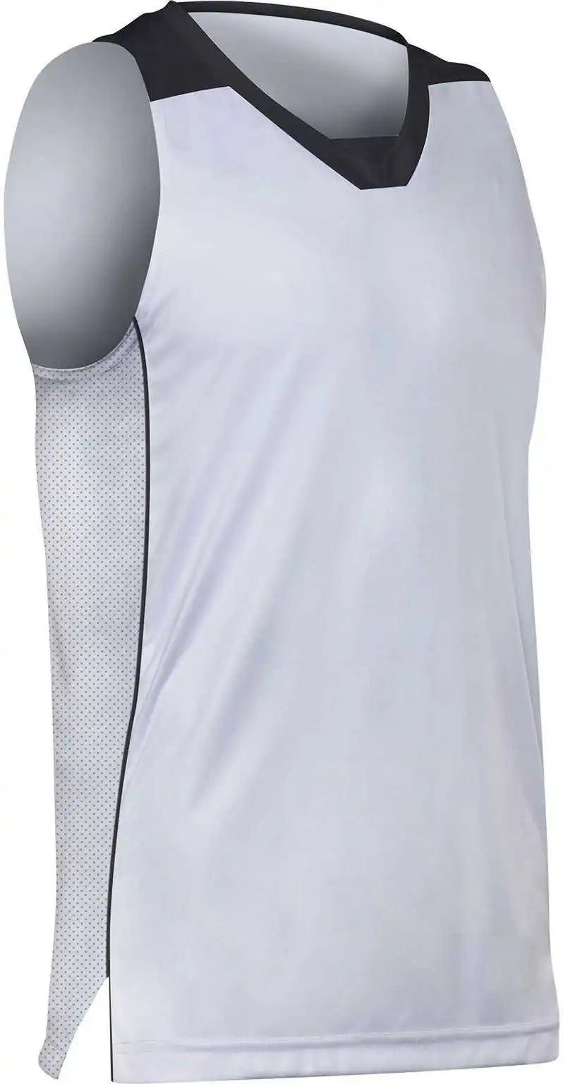 Champro Bbj23 Elite Basketball Jersey - White Black