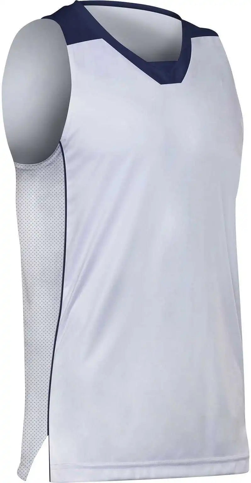 Champro Bbj23 Elite Basketball Jersey - White Navy
