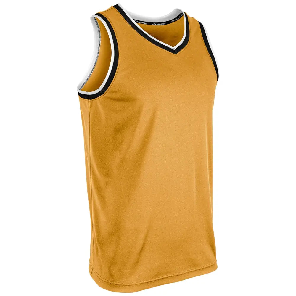 Champro Bbj26 Forward Basketball Jersey - Gold Black White - Adult s