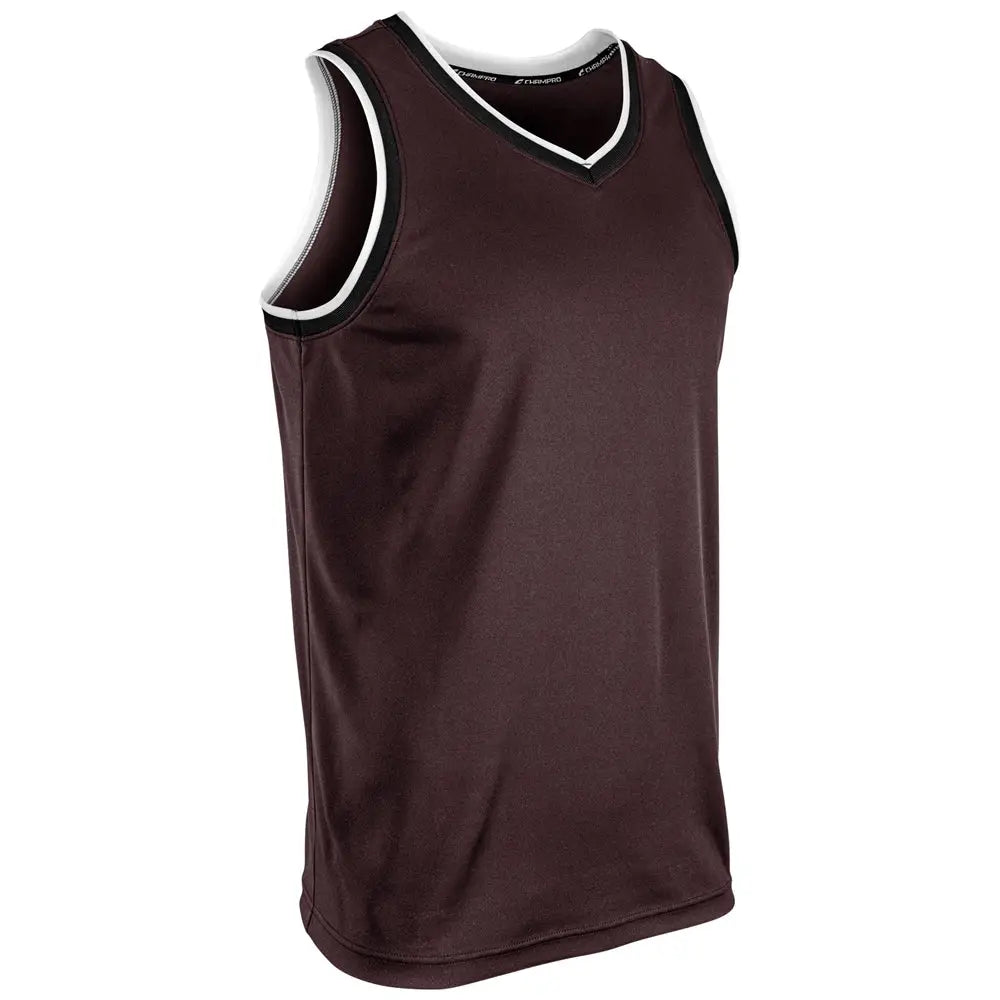Champro Bbj26 Forward Basketball Jersey - Maroon Black White - Adult s