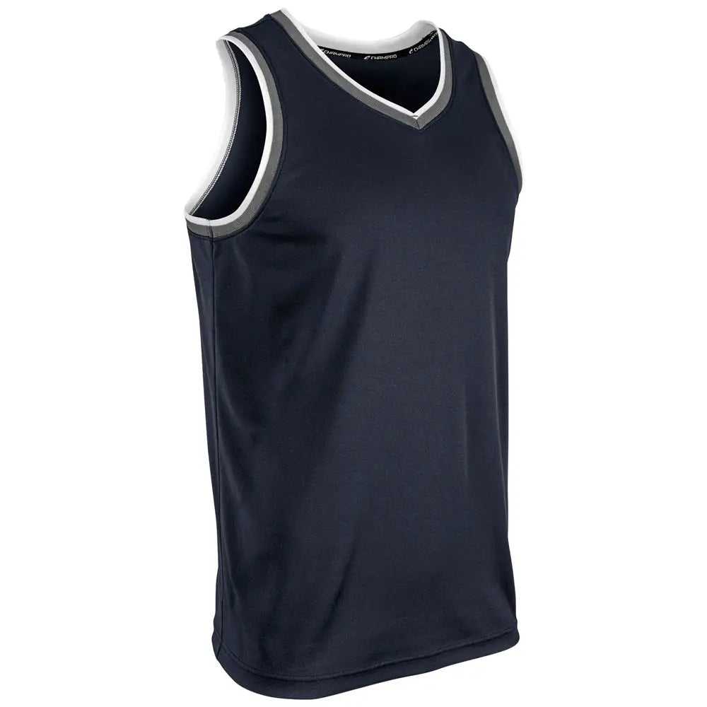 Champro Bbj26 Forward Basketball Jersey - Navy Silver White