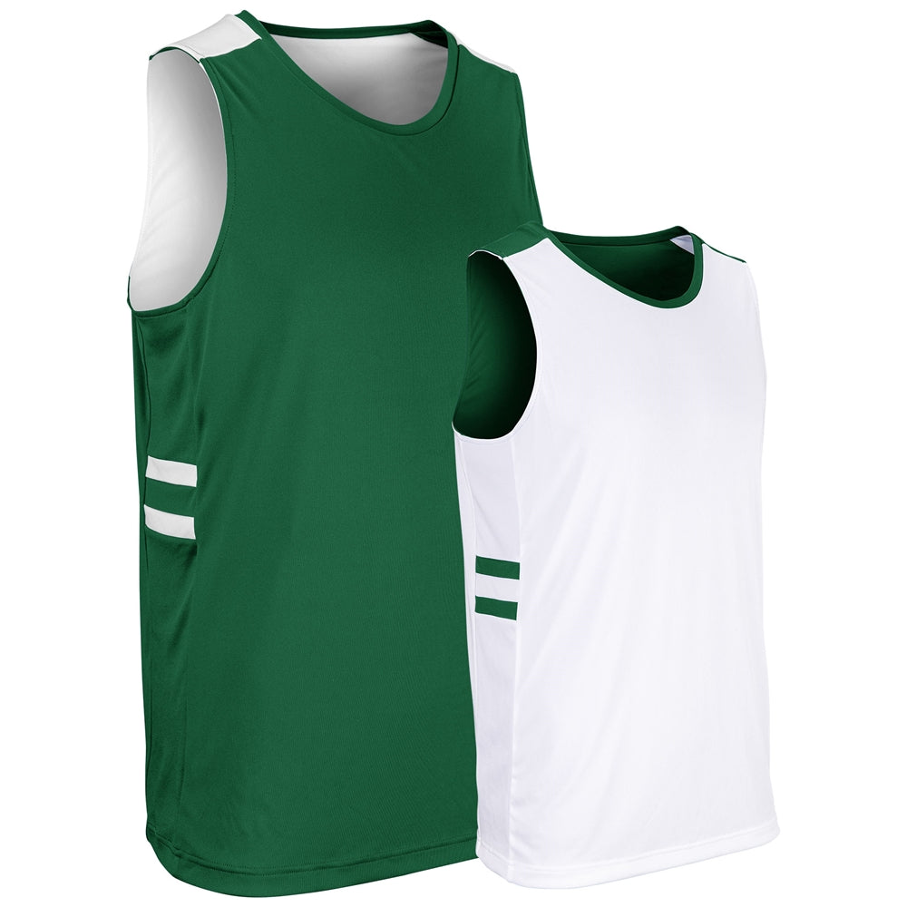 Champro Bbj29 Guard Reversible Jersey - Forest Green White