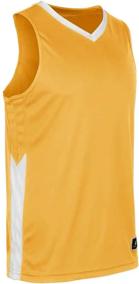 Champro Bbj32 Icon Men’s and Youth Basketball Jersey - Gold White
