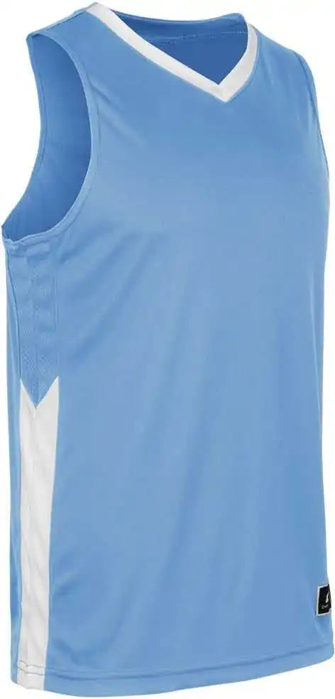 Champro Bbj32 Icon Men’s and Youth Basketball Jersey - Light Blue White