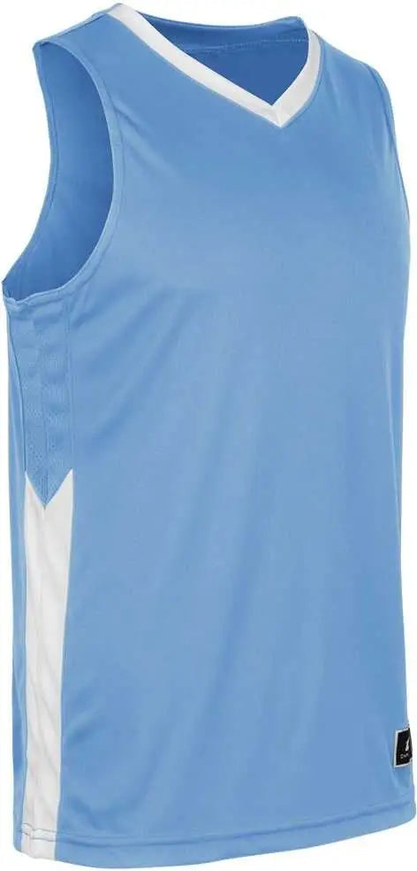 Champro Bbj32 Icon Men’s and Youth Basketball Jersey - Light Blue White