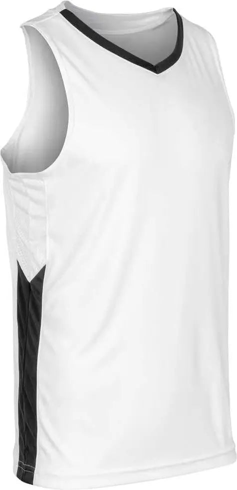 Champro Bbj32 Icon Men’s and Youth Basketball Jersey - White Black