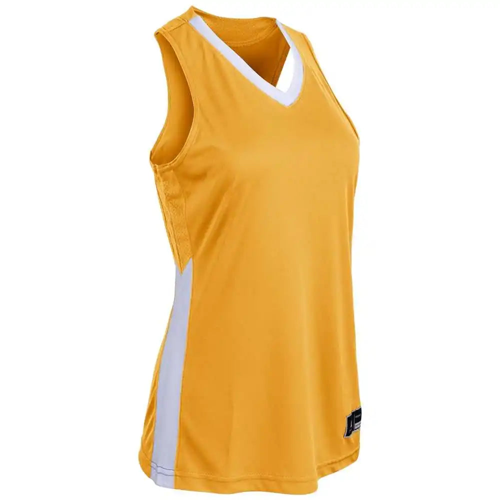 Champro Bbj32 Icon Women’s Basketball Jersey - Gold White