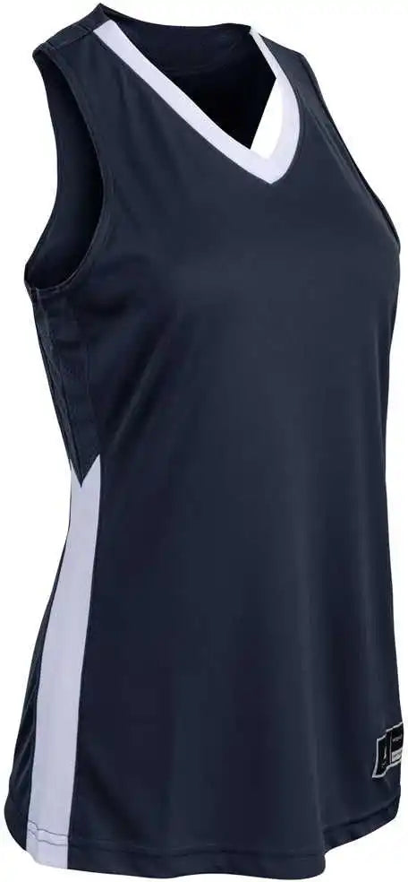 Champro Bbj32 Icon Women’s Basketball Jersey - Navy White