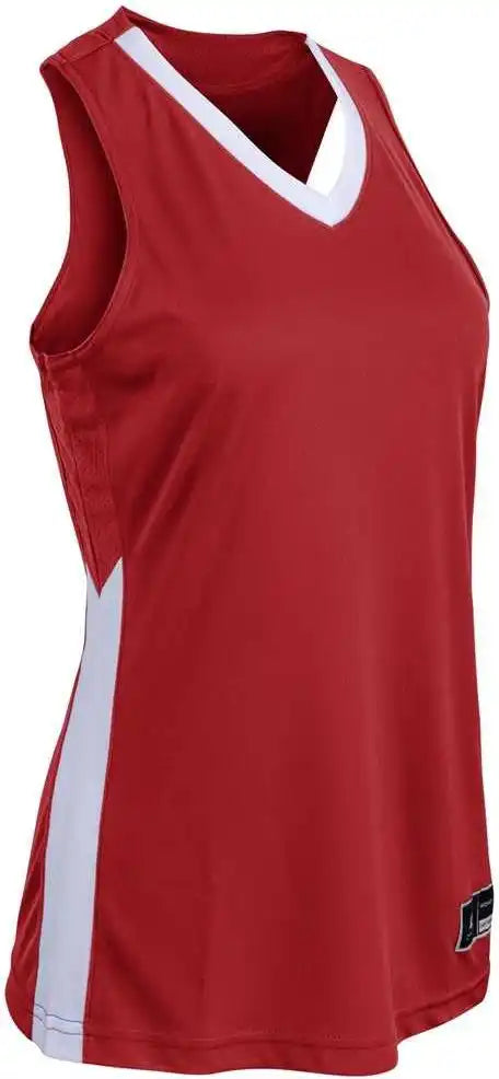 Champro Bbj32 Icon Women’s Basketball Jersey - Scarlet White