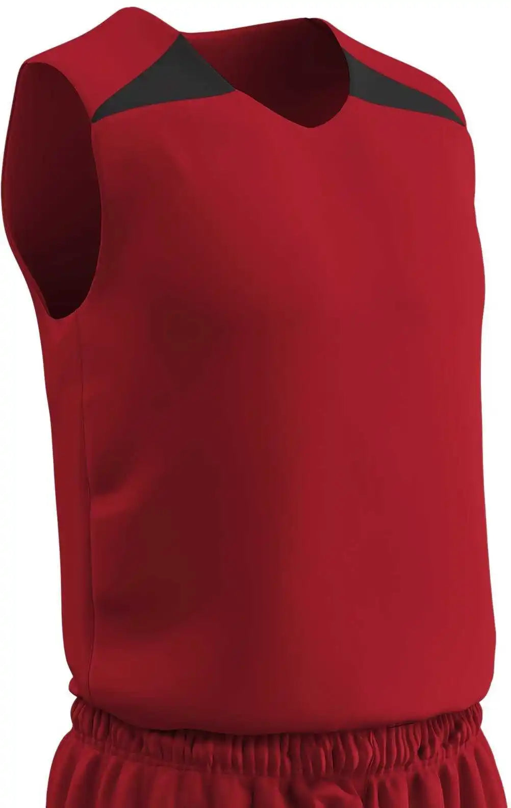 Champro Bbj4 Dri-gear Pro-plus Reversible Basketball Jersey Men’s - Scarlet Black