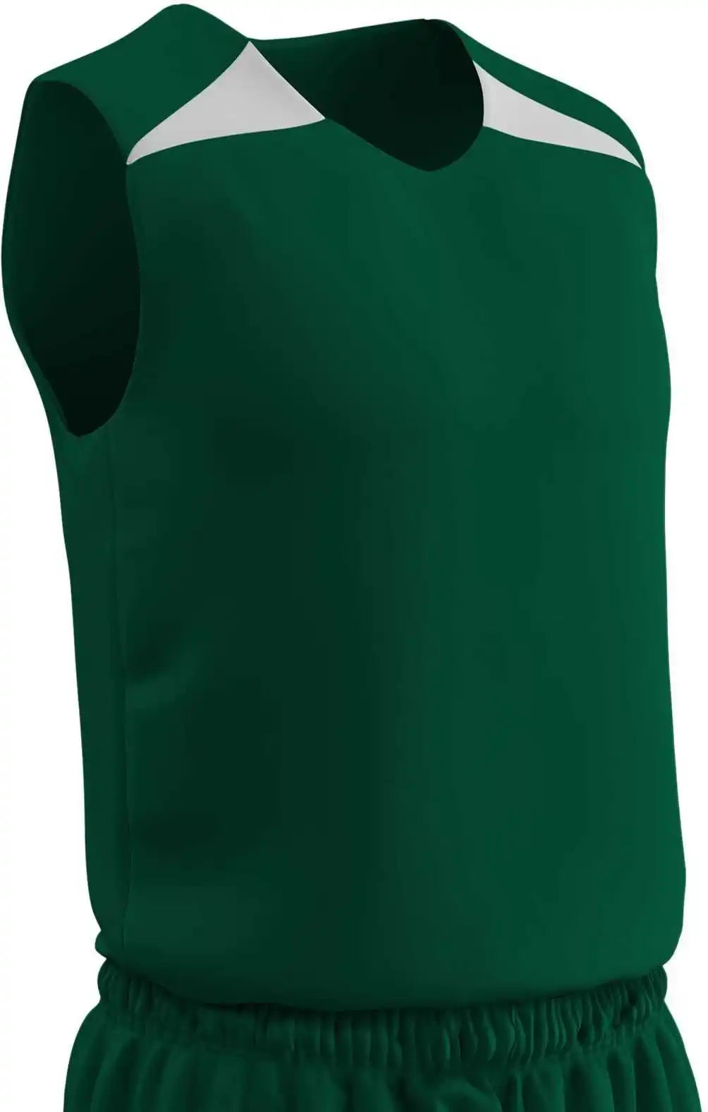 Champro Bbj4 Dri-gear Pro-plus Reversible Basketball Jersey Men’s - Forest White