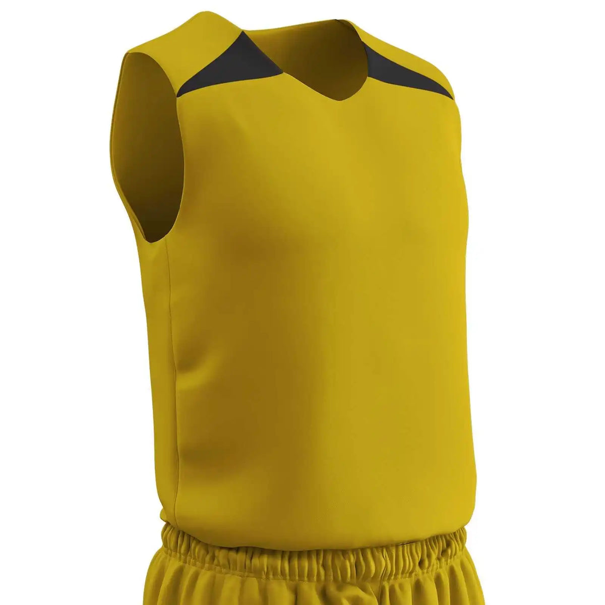 Champro Bbj4 Dri-gear Pro-plus Reversible Basketball Jersey Men’s - Gold Black