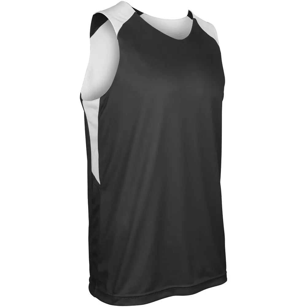 Champro Bbj41 Swish Basketball Jersey - Black White - Adult s