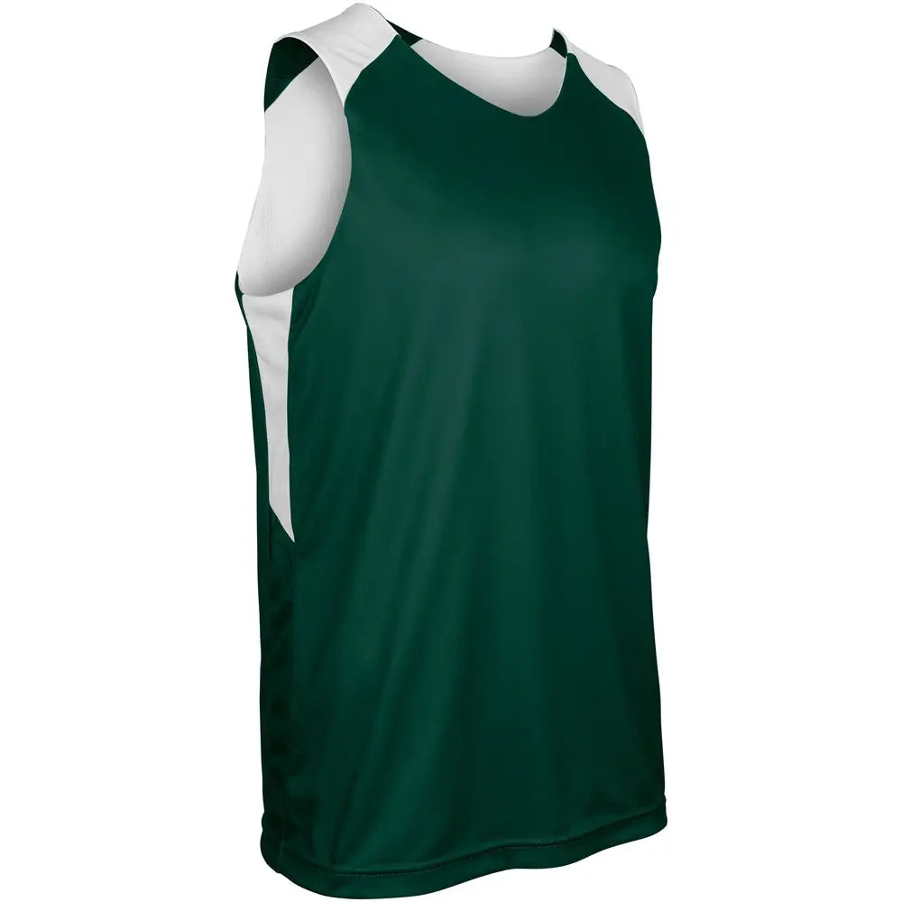 Champro Bbj41 Swish Basketball Jersey - Forest Green White