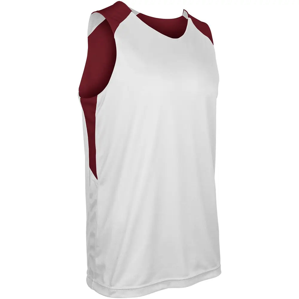 Champro Bbj41 Swish Basketball Jersey - Maroon White