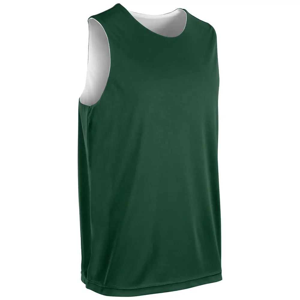 Champro Bbj44 Vision Reversible Basketball Jersey - Forest Green White