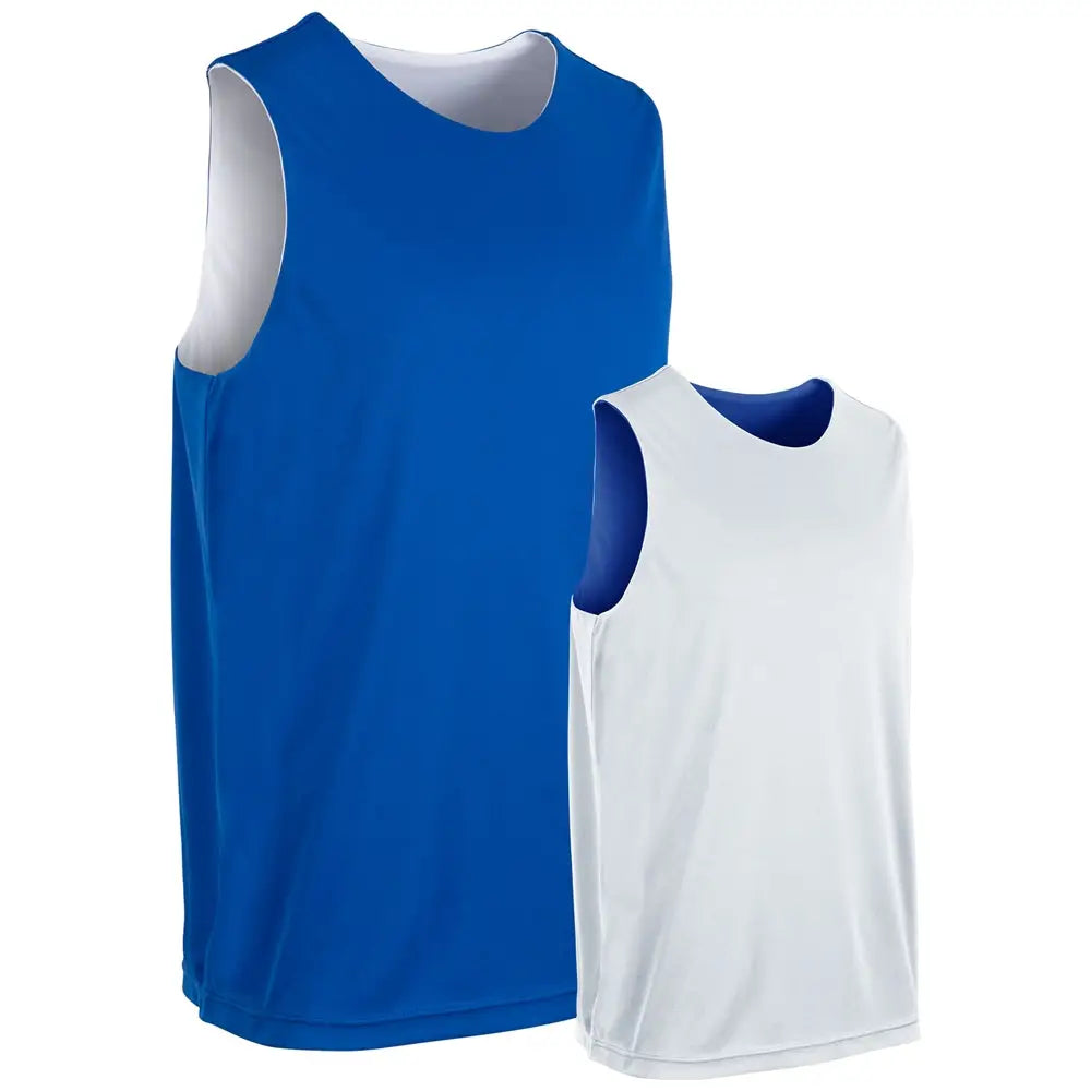Champro Bbj44 Vision Reversible Basketball Jersey - Royal White