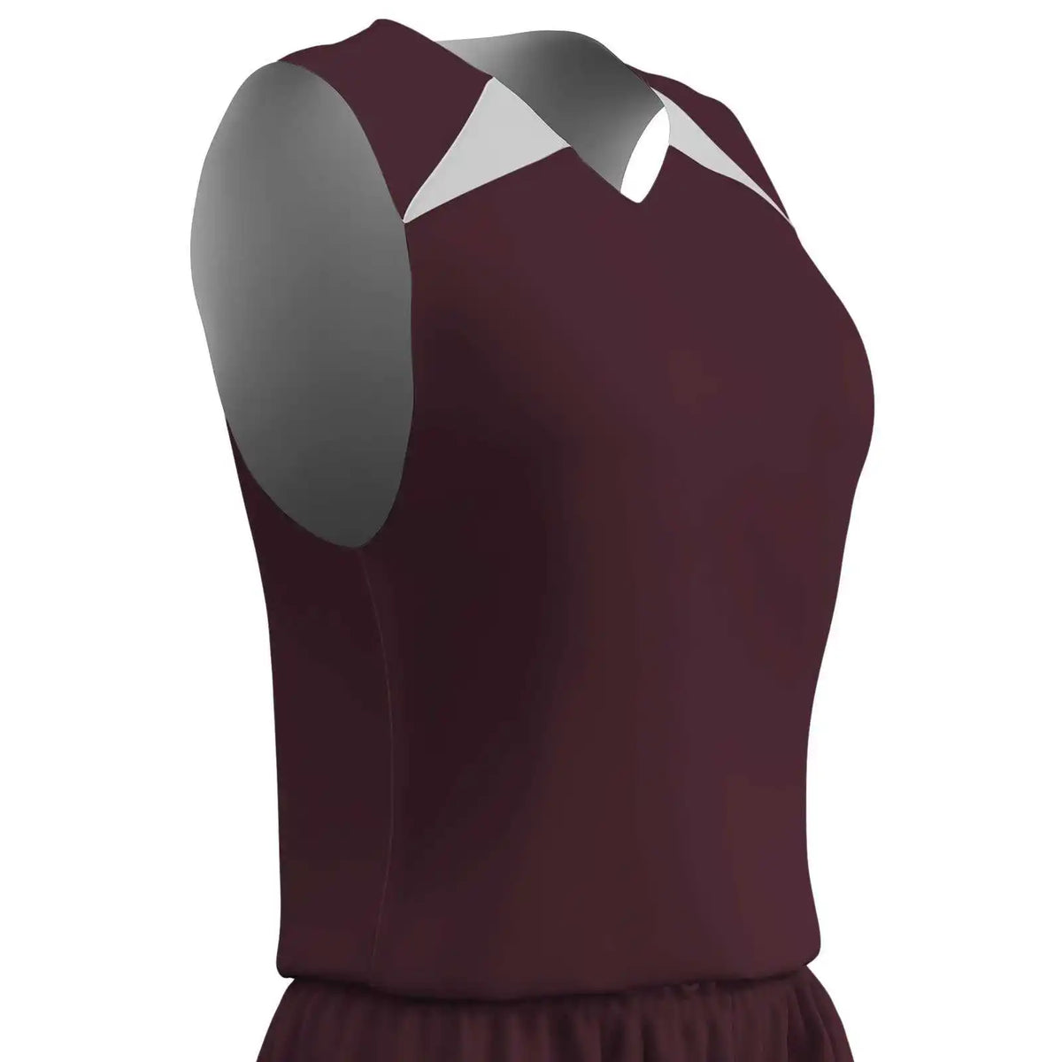 Champro Bbj4w Dri-gear Pro-plus Reversible Basketball Jersey Women’s - Maroon White