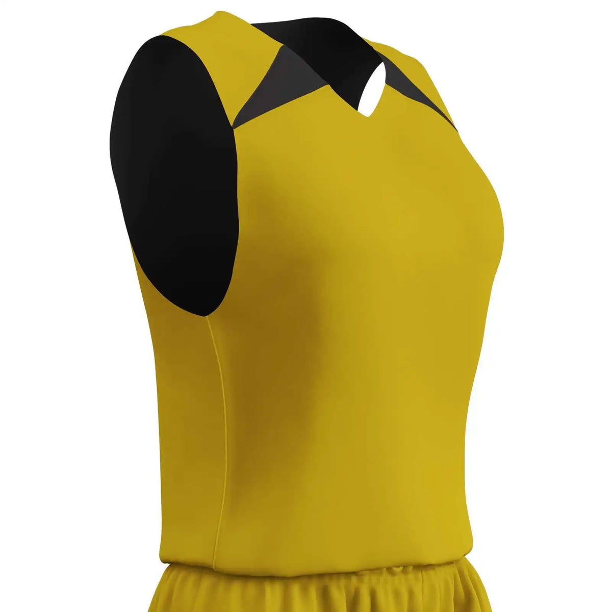 Champro Bbj4w Dri-gear Pro-plus Reversible Basketball Jersey Women’s - Gold Black