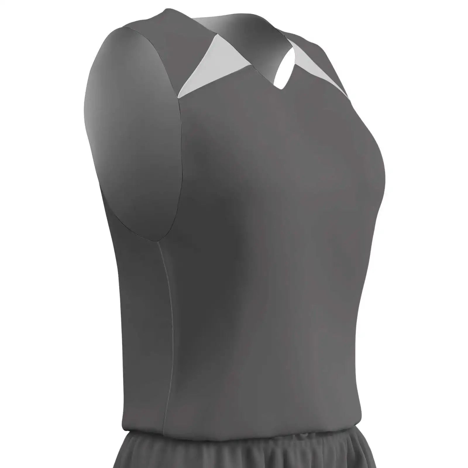 Champro Bbj4w Dri-gear Pro-plus Reversible Basketball Jersey Women’s - Charcoal White
