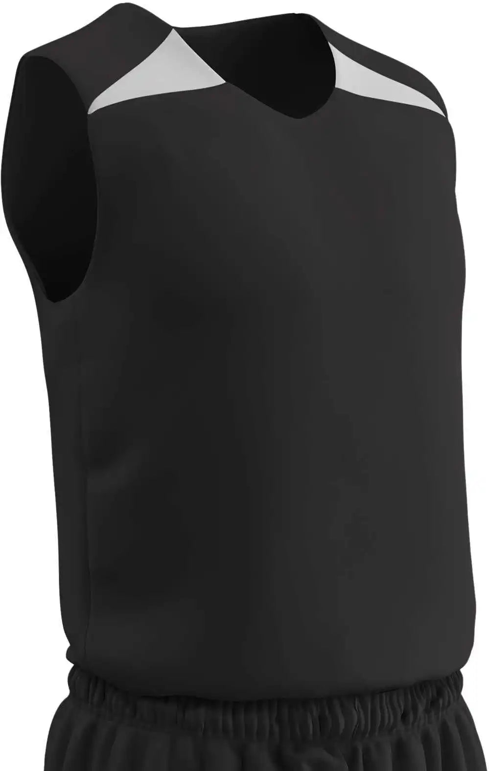 Champro Bbj4y Dri-gear Pro-plus Reversible Basketball Jersey Youth - Black White