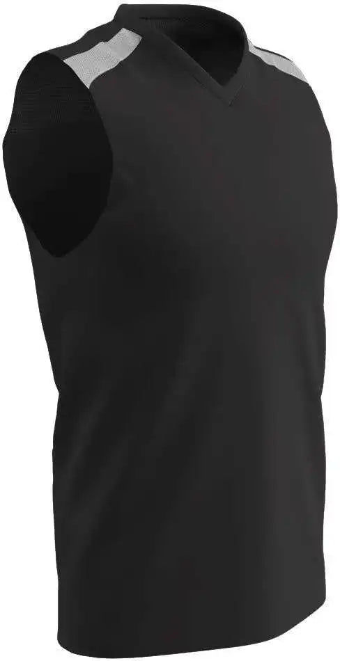 Champro Bbj61 Free Toss Basketball Jersey - Black White