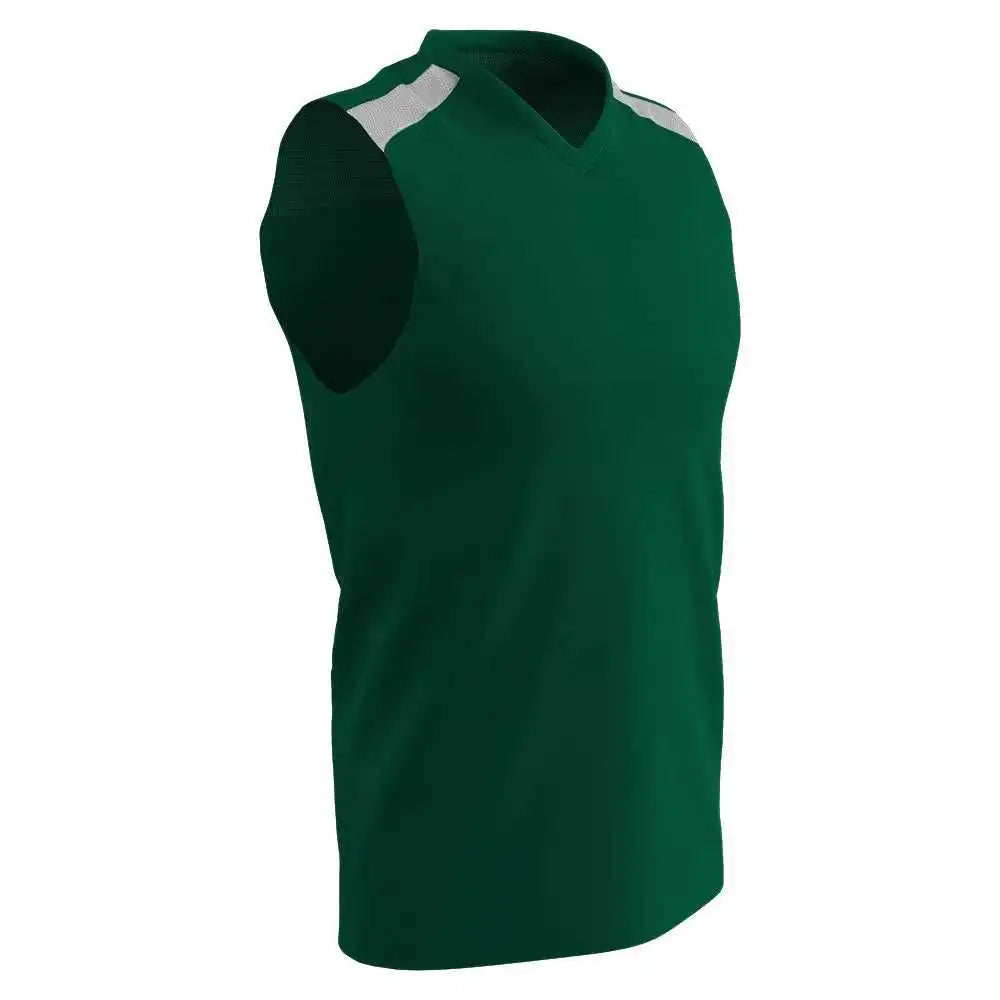 Champro Bbj61 Free Toss Basketball Jersey - Forest White