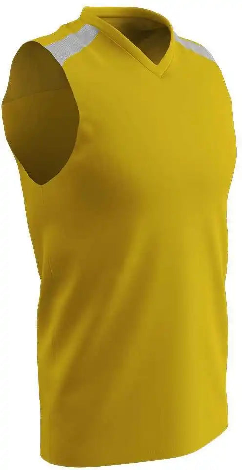 Champro Bbj61 Free Toss Basketball Jersey - Gold White