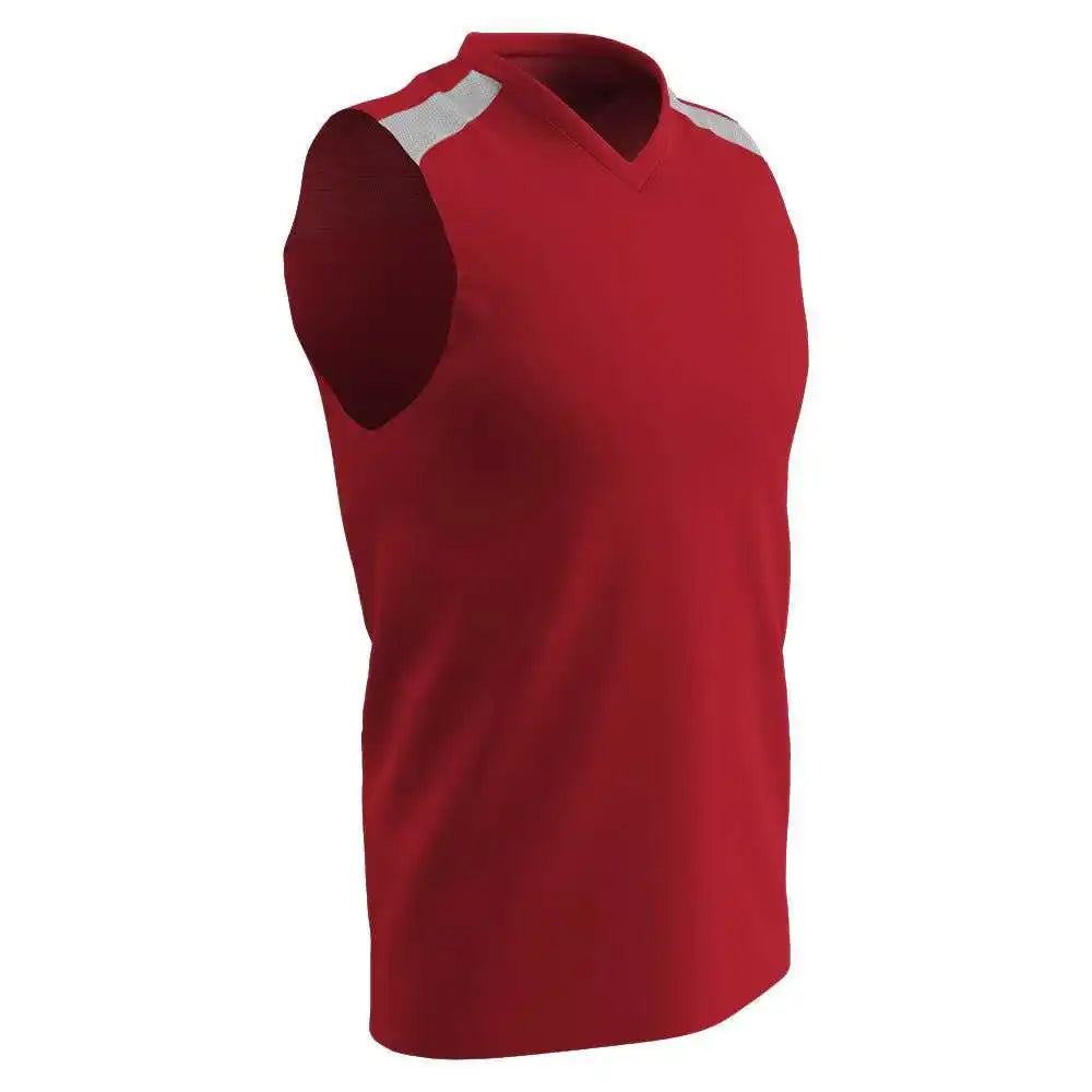Champro Bbj61 Free Toss Basketball Jersey - Scarlet White