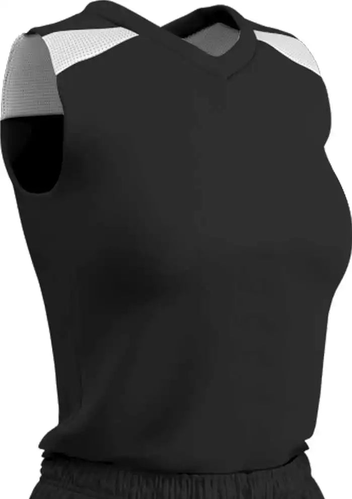 Champro Bbj61w Free Toss Women’s Basketball Jersey - Black White