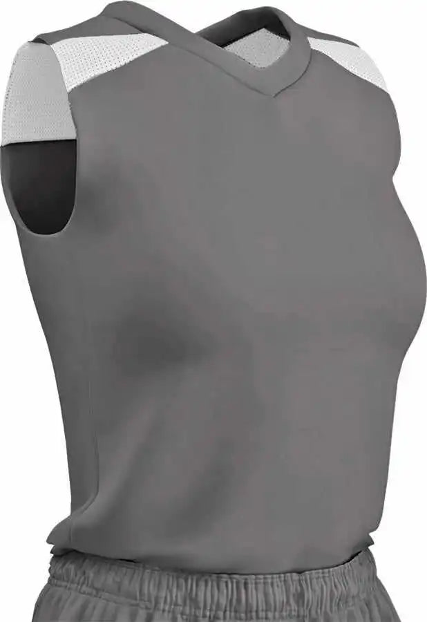 Champro Bbj61w Free Toss Women’s Basketball Jersey - Charcoal White