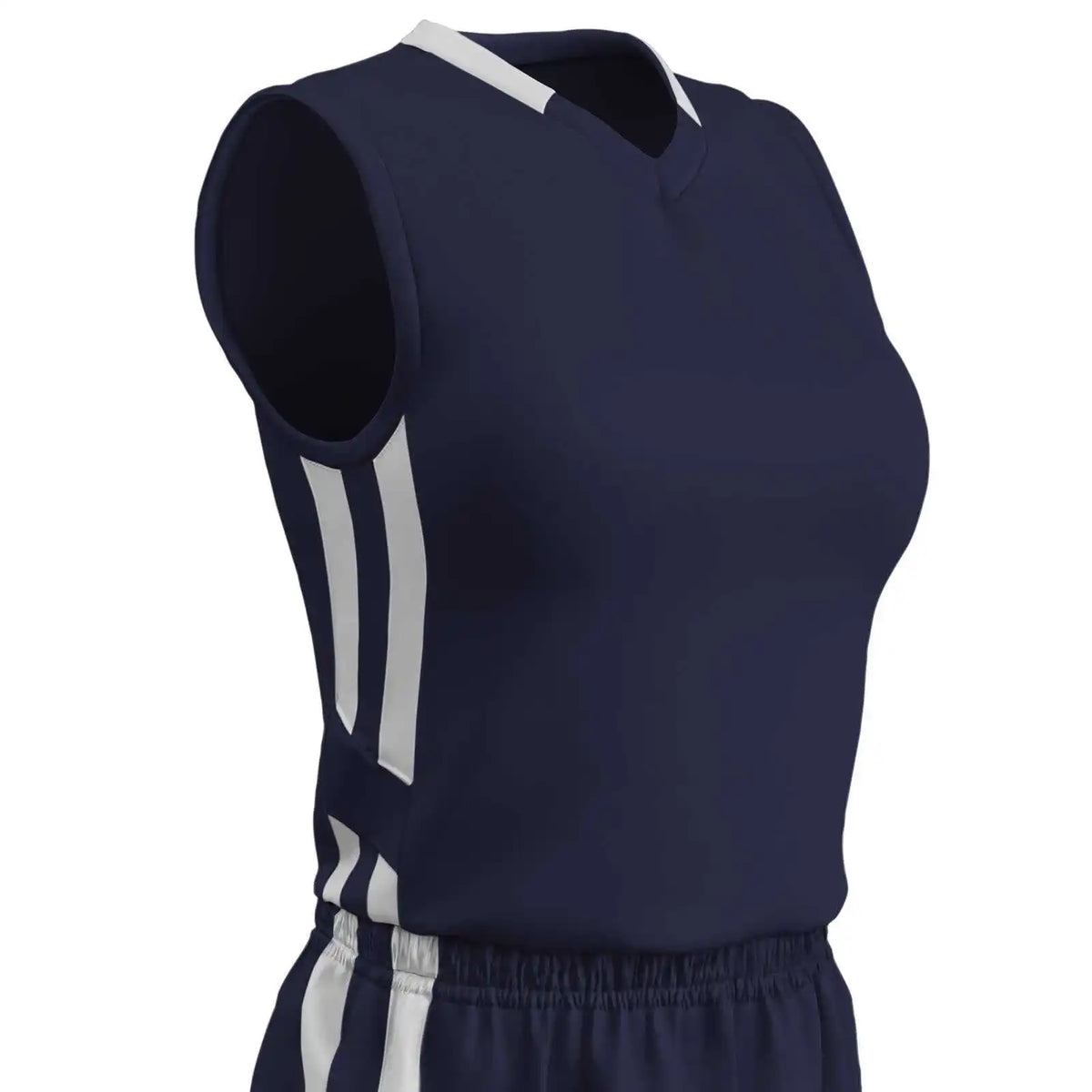 Champro Bbj9w Muscle Dri-gear Basketball Jersey Women’s - Navy White