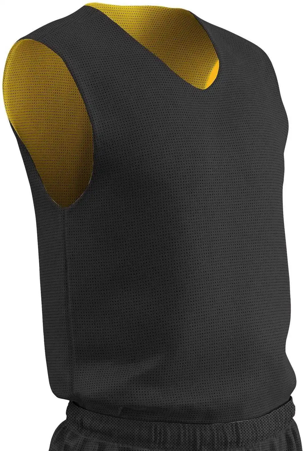 Champro Bbjp Polyester Reversible Basketball Jersey Adult - Black Gold
